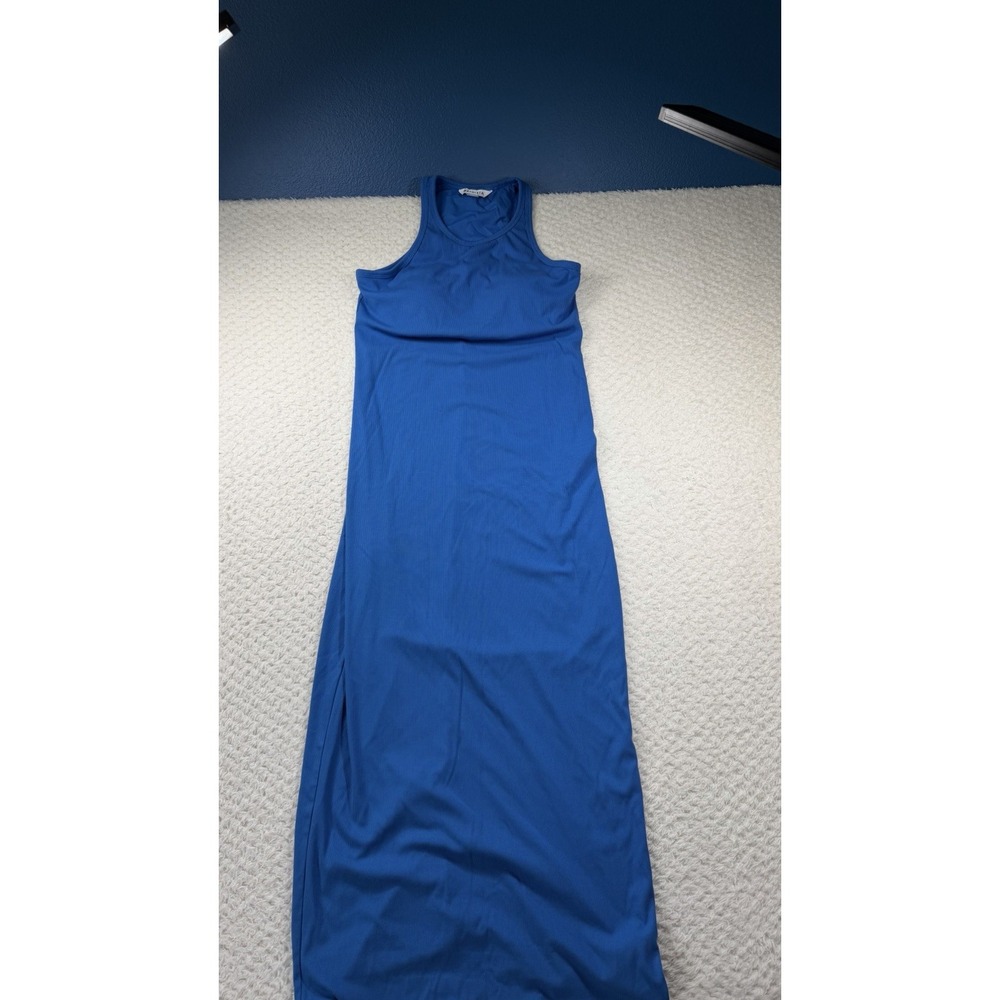 Athleta M Signature Rib Maxi Dress Breaker 657062